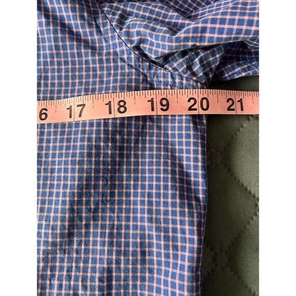 ✨Guess Men’s Button Up Shirt Purple Gingham Check Long Sleeve Size Large - Picture 4 of 7